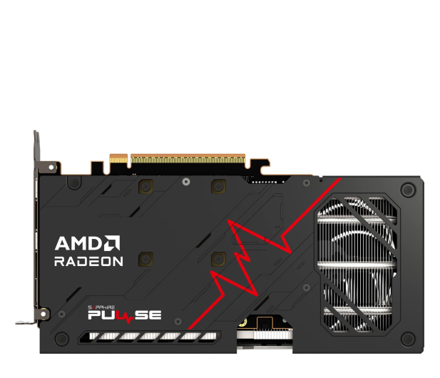 SAPPHIRE Radeon RX 9060 XT Pulse OC 16GB GDDR6 11350-03-20G - 1339805 - zdjęcie 6